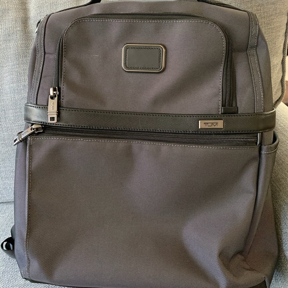 tumi canvas backpack